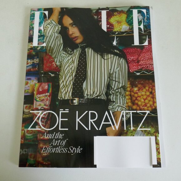 4/$15 Elle magazine March 2025 featuring Zoe Kravitz - Picture 1 of 1